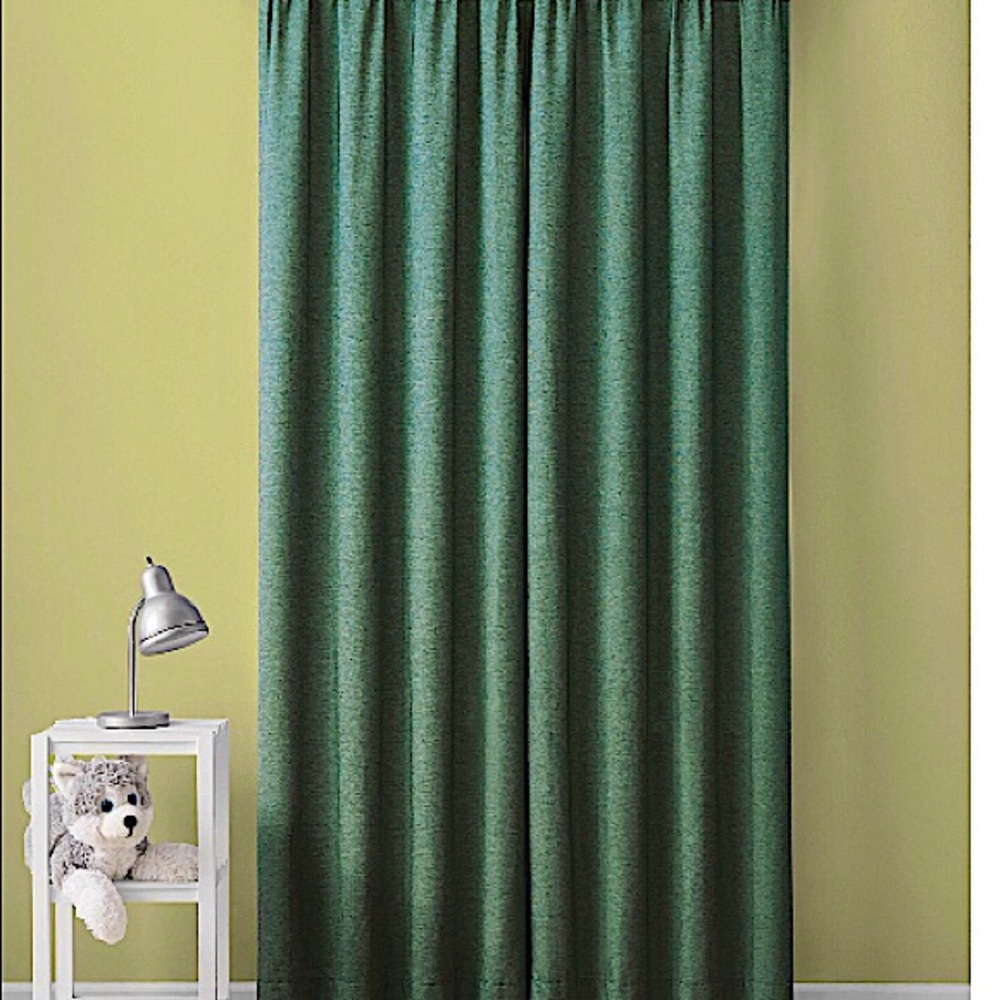 100% Blackout Window Curtain Panel Pair, 2 sets - Sage Green 38”x84”